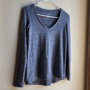 American Eagle Outfitters Gray/Blue V-Neck Jersey Size XS